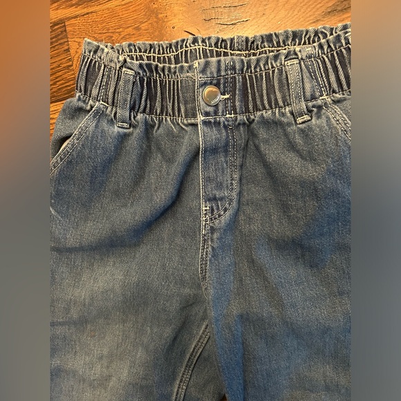 H&M kids girls size 10 wide leg trendy jeans elastic waist - Picture 5 of 6